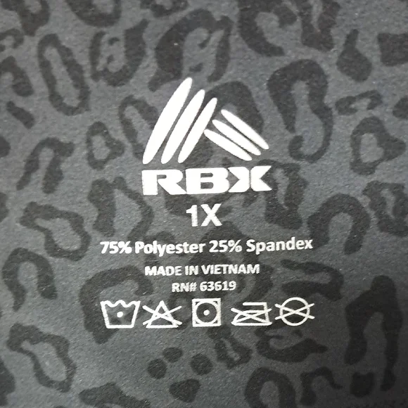 RBX Black Leopard Leggings - Picture 2 of 6